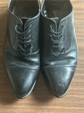Washington Ginza Tokyo Black Leather Oxfords